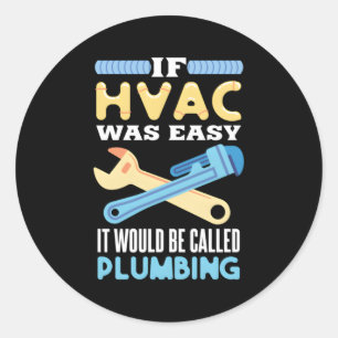 HVAC voor een HVAC-technicus Ronde Sticker