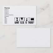 HVAC wat er nog meer is? Visitekaartje (Voorkant / Achterkant)