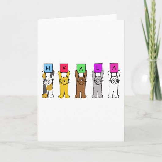 Hvala Bedankt Servisch Kroatisch Bosnisch Slovenië (Voorkant)