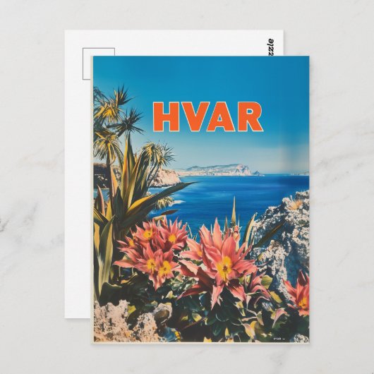 Hvar  briefkaart (Voorkant / Achterkant)