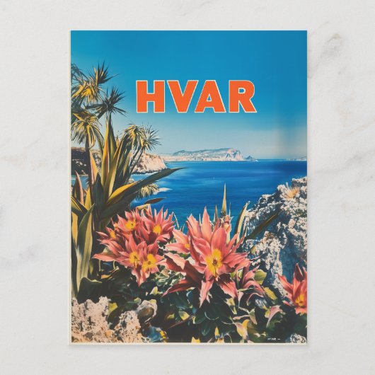 Hvar  briefkaart (Voorkant)