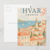 Hvar Island Old Town Briefkaart - Verken de ansich (Voorkant / Achterkant)