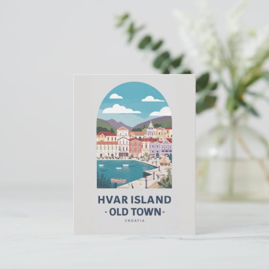 Hvar Island Old Town Briefkaart - Verken de ansich (Staand voorkant)