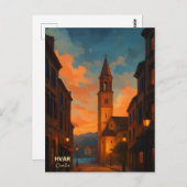 Hvar Island Old Town Briefkaart - Verken de Medite (Voorkant / Achterkant)