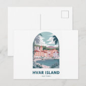 Hvar Island Old Town Briefkaart - Verken de Medite (Voorkant / Achterkant)