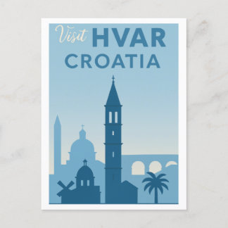 Hvar Island Old Town Briefkaart - Verken de Medite