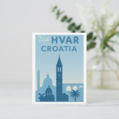 Hvar Island Old Town Briefkaart - Verken de Medite (Staand voorkant)