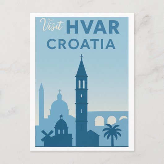 Hvar Island Old Town Briefkaart - Verken de Medite (Voorkant)