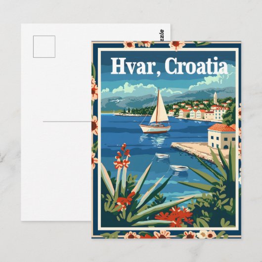 Hvar Kroatië Briefkaart (Voorkant / Achterkant)