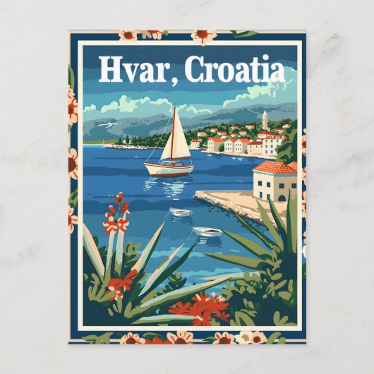 Hvar Kroatië Briefkaart (Voorkant)