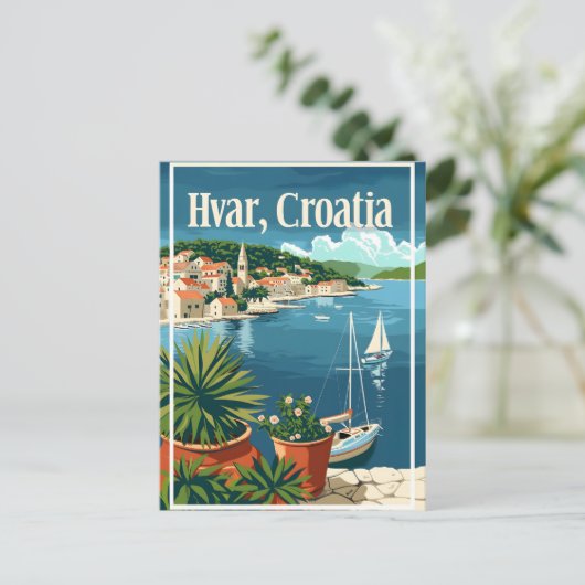 Hvar Kroatië Briefkaart (Staand voorkant)