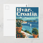 Hvar Kroatië Briefkaart (Voorkant / Achterkant)