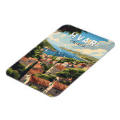 Hvar Kroatië Reizen Kunst Vintage Magneet (Linkerzijde)