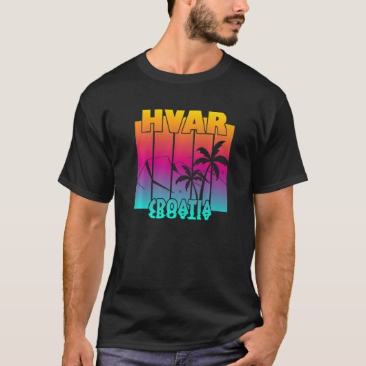 Hvar Kroatië T-shirt (Voorkant)
