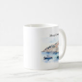 Hvar Kroatië Waterverf Reizen Koffiemok (Voorkant rechts)