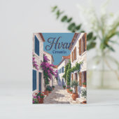 Hvar Steeg Kroatië Briefkaart (Staand voorkant)