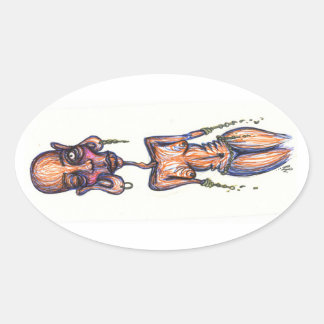 HVB NM, OVALE STICKER