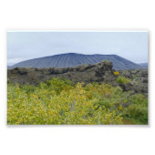 Hverfjall Volcano Cone, IJsland Foto Afdruk (Voorkant)
