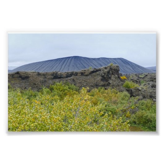Hverfjall Volcano Cone, IJsland Foto Afdruk (Voorkant)