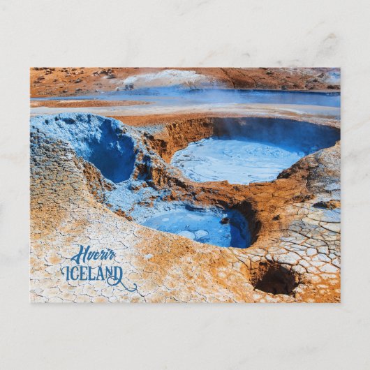 Hverir, IJsland Briefkaart (Voorkant)