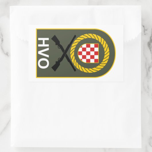 HVO RECHTHOEKIGE STICKER (Tas)