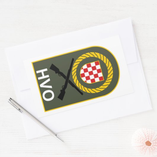 HVO RECHTHOEKIGE STICKER (Envelop)