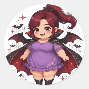 HVU Spooky Season - Dag 5: Vampiersticker Ronde Sticker