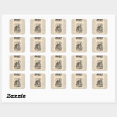 HW Collender B Kreischer en Son Vierkante Sticker (Vel)