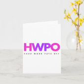 Hw Hard Work Pays Off Pastel Motivational  Kaart (Gele Bloem)