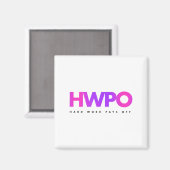 Hw Hard Work Pays Off Pastel Motivational Magneet (Voorkant / Achterkant)