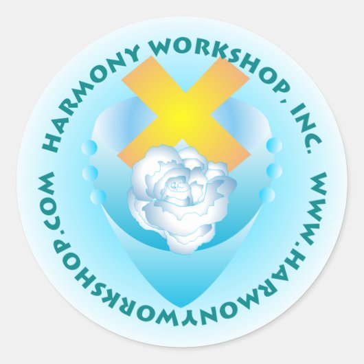 HW Logo Ronde Sticker (Voorkant)