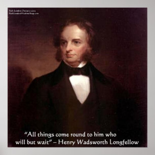 HW Longfellow "Alles komt rond" Wijsheid Poster