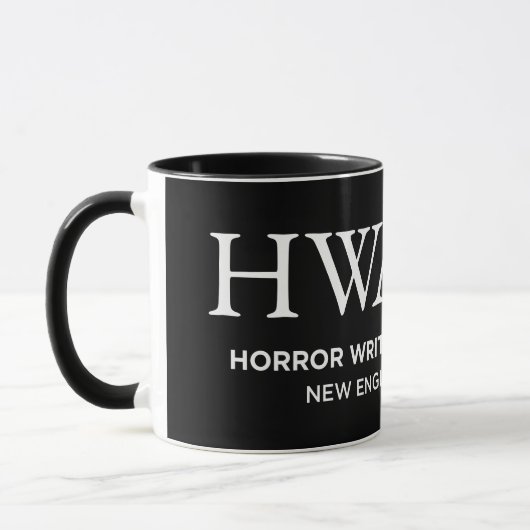 HWA-NE logo mug, black 6/25 Mok (Links)