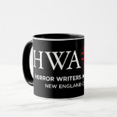 HWA-NE logo mug, black 6/25 Mok (Voorkant links)