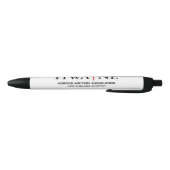 HWA-NE Logo Pen voor evenementen, wit 6/25 (Bodem)