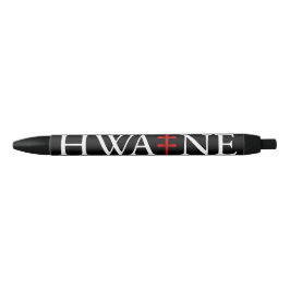 HWA-NE Logo Pen voor evenementen, zwart 6/25