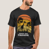 Hwange Park Zimbabwe Safari Nationaal Park Game Re T-shirt (Voorkant)
