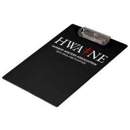 HWE-NE Black Clipboard for Events 6/25 Klembord