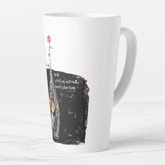 HWJ U bent gepland Latte Mok (Rechterhoek)