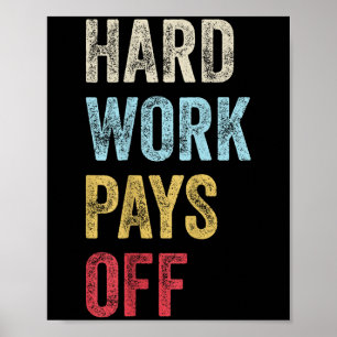 HWPO Gym Workout Motivatie offerte Hard werken loo Poster