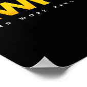 HWPO Hard werken loont pastel Motivatie Poster (Hoek)