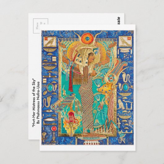 Hwt-her (Hathor), Briefkaart (Voorkant / Achterkant)