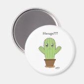 "Hwugs???" Cactus Magneet (Voorkant / Achterkant)