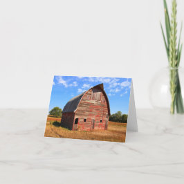 Hwy 15 Red Barn briefkaart/wenskaart Kaart