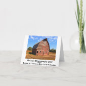 Hwy 15 Red Barn briefkaart/wenskaart Kaart (Achterkant)