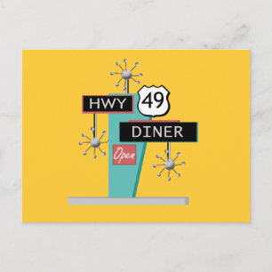 HWY 49 Diner Briefkaart