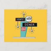HWY 49 Diner Briefkaart (Voorkant)