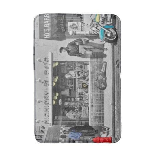 HWY 51 Silver 2 Badmat (Voorkant Verticaal)