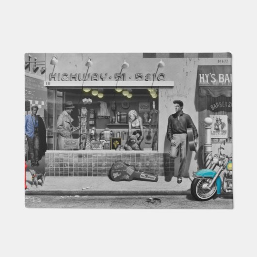 HWY 51 Silver 2 Deurmat (Voorkant)