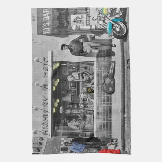 HWY 51 Silver 2 Theedoek (Verticaal)